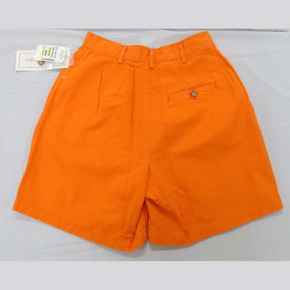Ladies Pierre Cardin Orange Shorts Size 4 New! - Picture 2 of 5